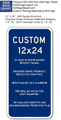 Custom Signs - 12" x 24" - Heavy-Gauge Reflective Aluminum thumbnail