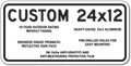 Custom Parking Signs - 24" x 12" - Heavy-Gauge Reflective Aluminum thumbnail