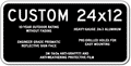 Custom Parking Signs - 24" x 12" - Heavy-Gauge Reflective Aluminum thumbnail