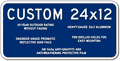 Custom Parking Signs - 24" x 12" - Heavy-Gauge Reflective Aluminum thumbnail
