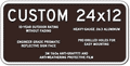 Custom Parking Signs - 24" x 12" - Heavy-Gauge Reflective Aluminum thumbnail