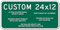 Custom Parking Signs - 24" x 12" - Heavy-Gauge Reflective Aluminum thumbnail