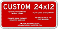 Custom Parking Signs - 24" x 12" - Heavy-Gauge Reflective Aluminum thumbnail