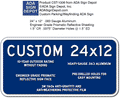 Custom Parking Signs - 24" x 12" - Heavy-Gauge Reflective Aluminum thumbnail