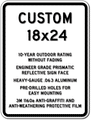 Custom Parking Signs - 18" x 24" - Heavy-Gauge Reflective Aluminum thumbnail