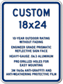 Custom Parking Signs - 18" x 24" - Heavy-Gauge Reflective Aluminum thumbnail
