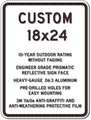 Custom Parking Signs - 18" x 24" - Heavy-Gauge Reflective Aluminum thumbnail