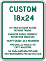 Custom Parking Signs - 18" x 24" - Heavy-Gauge Reflective Aluminum thumbnail