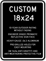 Custom Parking Signs - 18" x 24" - Heavy-Gauge Reflective Aluminum thumbnail