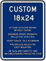 Custom Parking Signs - 18" x 24" - Heavy-Gauge Reflective Aluminum thumbnail