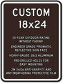 Custom Parking Signs - 18" x 24" - Heavy-Gauge Reflective Aluminum thumbnail