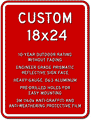 Custom Parking Signs - 18" x 24" - Heavy-Gauge Reflective Aluminum thumbnail