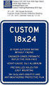 Custom Parking Signs - 18" x 24" - Heavy-Gauge Reflective Aluminum thumbnail