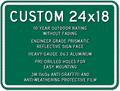 Custom Parking Signs - 24" x 18" - Heavy-Gauge Reflective Aluminum thumbnail