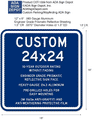 Custom Signs - 24" x 24" - Heavy-Gauge Reflective Aluminum thumbnail