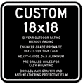 Custom Parking Lot Sign - 18" x 18" - Heavy-Gauge Reflective Aluminum thumbnail