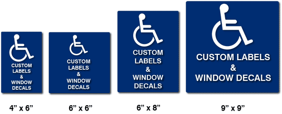 Pack autocollants sécurité handicap design