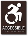 Dynamic Wheelchair Symbol Accessible ADA Signs - 6" x 8" thumbnail