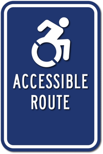 Dynamic Style Wheelchair Accessible Route Guide Signs