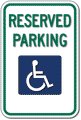 Federal R7-8 Handicap Parking Signs - 12x18 thumbnail