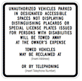 California R100B Tow-Away Sign - Typeset Towing Info Added to the Sign thumbnail
