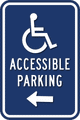 Accessible Parking ADA Guide Sign - 12" x 18" - Optional Arrow thumbnail