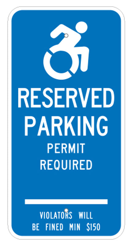 PAR-1030 Connecticut Handicap Parking Sign Permit Required