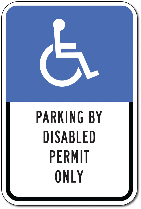 PAR-1032 Florida State Handicap Parking Sign - Reflective Aluminum Parking Signs