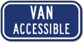 R7-8B Van Accessible Sign - 12" x 6" thumbnail