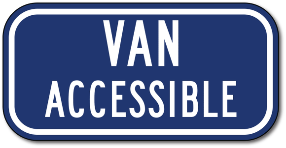 R7-8B California Compliant Van Accessible Handicap Parking Signs
