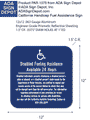 Disabled Fueling Assistance Available 24 Hours Sign - 12x12 thumbnail
