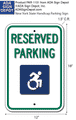 New York State Handicap Parking Signs - 12x18 thumbnail