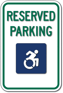 New York Reserved Handicap Parking Sign