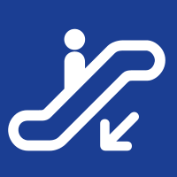 Down Escalator Symbol Signs