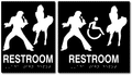 Elvis Presley & Marilyn Monroe Unisex Restroom ADA Signs - 6" x 8" thumbnail