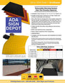 Flexible Urethane ADA Truncated Domes Pad -  2' x 3' - Surface Applied thumbnail