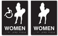 Marilyn Monroe Womens Restroom ADA Signs - 6" x 8" thumbnail