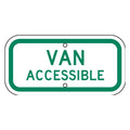 R7-8a Van Accessible Handicap Parking Sign - 12" x 6" thumbnail