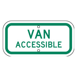PAR-1066 Handicap Van Accessible Parking Sign