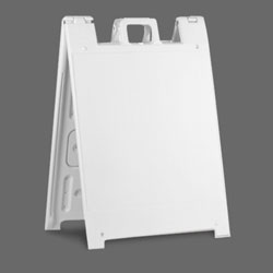 PAR-1086 Double-Sided A-Frame Sign Stand - Lightweight Plastic Portable Sign Stand