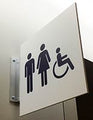 Two-Sided ADA Hallway Sign - 10.5" x 10" - Wall Mount Corridor Sign thumbnail