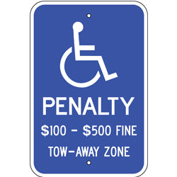 PAR-1046 Virginia State Handicapped Parking Sign