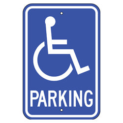 PAR-1108 Wheelchair Symbol Handicap Parking Signs